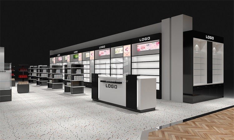 OEM Skincare Display Shelves Stands