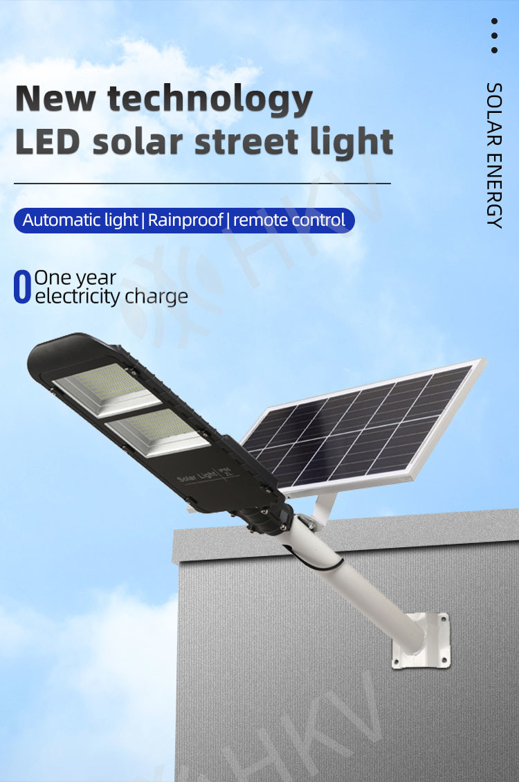 Solar Street Light Outdoor Courtyard Led Lamp Remote Control Waterproof Garden Light