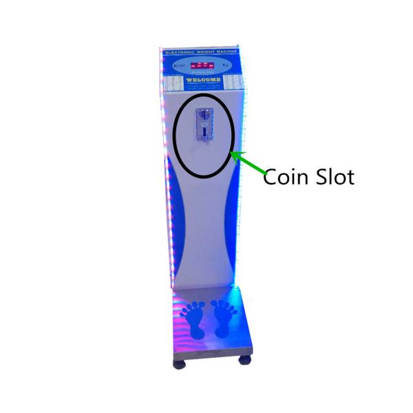 500kg Load Coin Operated Luggage Scales With Colorful LED Light And Spanish