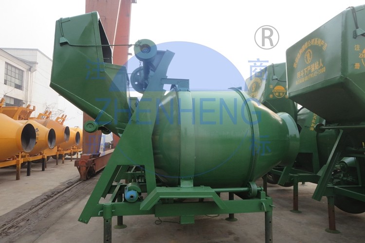 Hydraulic Feed Mobile Electric JZC500 Concrete Mixer For Remote Areas Easy Operation