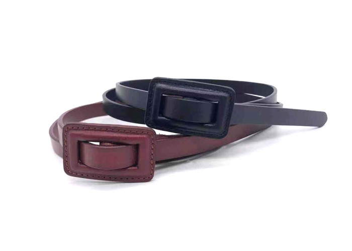 Custom Skinny 13mm Women Genuine Leather Belt