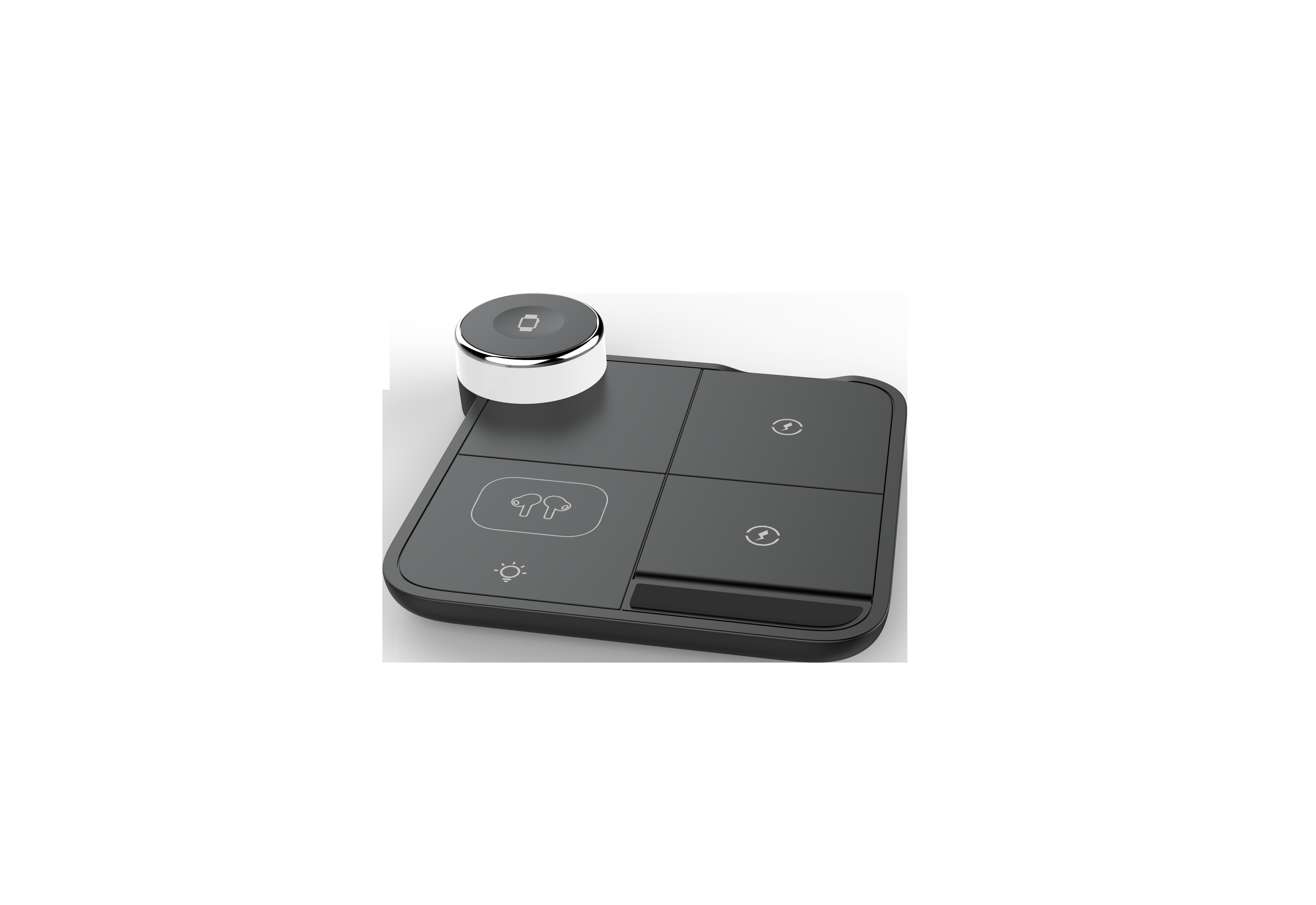 150.6*150.6*30.8MM Multifunction Wireless Charger for Phone 15W Output 5V/2.1A Input