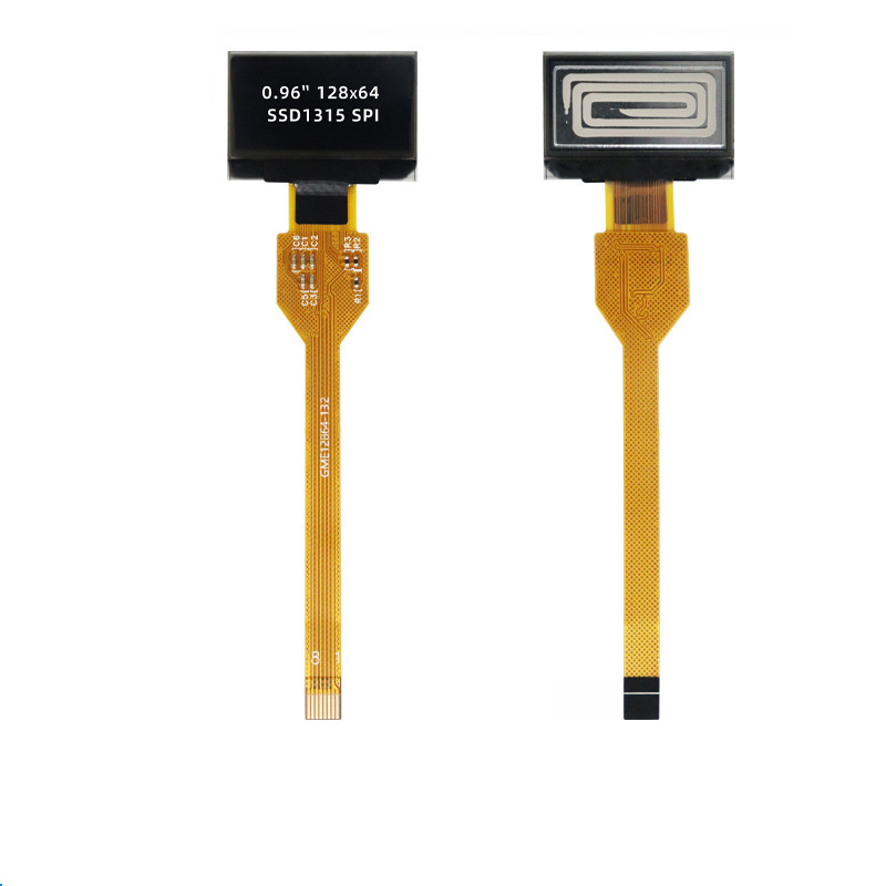  0.96 inch PMOLED display 128X64 dots 8PINS SPI interface driving IC SSD1315 Manufactures