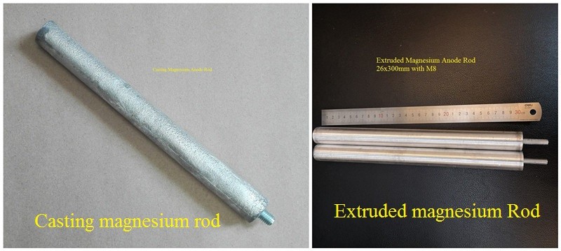 Durable Water Heater Tank Anode Rod Easy Maintenance Magnesium Anode Rod