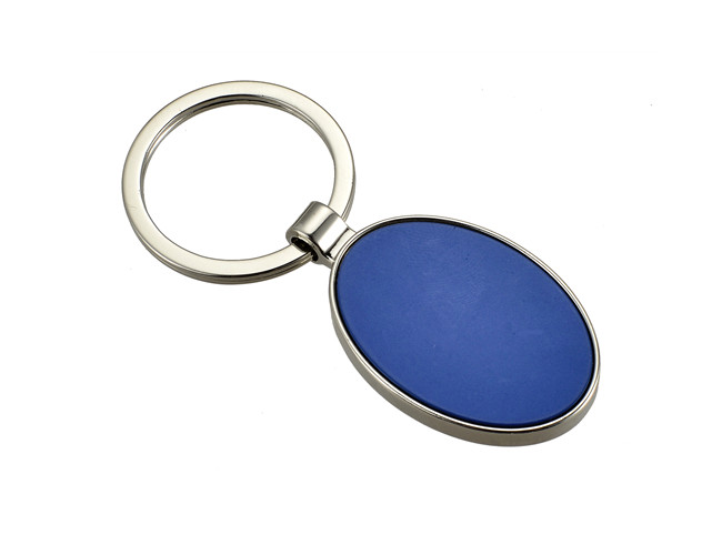 29g Ellipse Shopping Car Coin Metal Keychain Holder Zinc Alloy Keyring