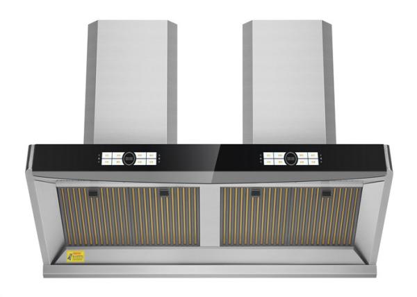 CY180 Commercial Range Hood With Baffle Filter 200 Air Outlet Oil Fume