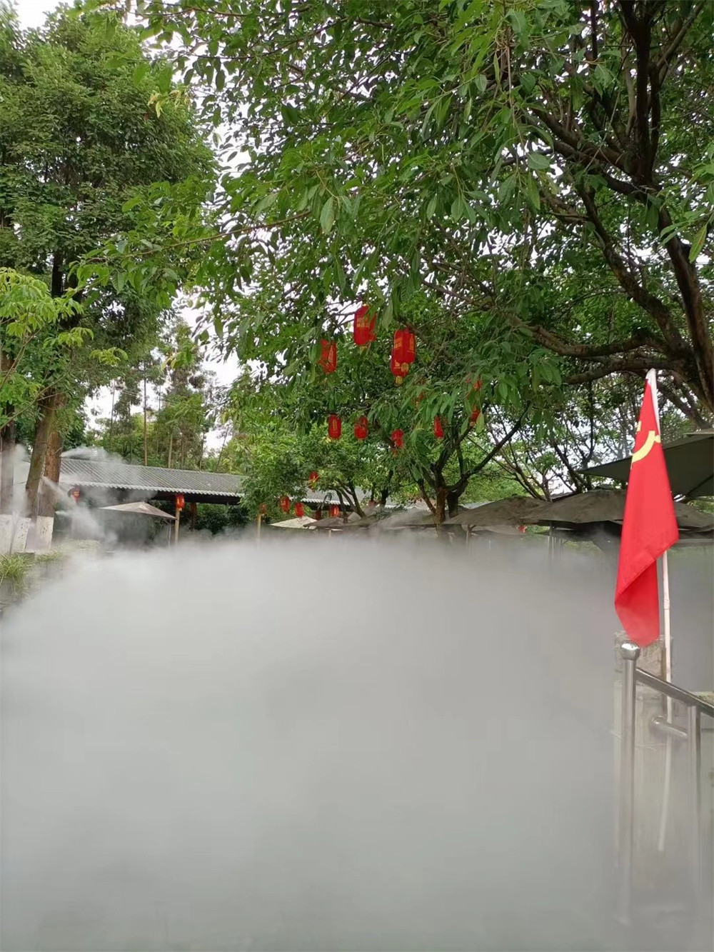 High Pressure Water Cooling Fogging Misting System Waterproof 70bar 4L/Min For Textile Industry