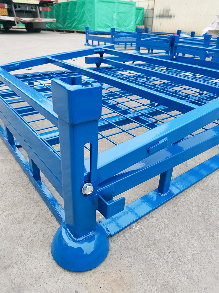 200-2000L Capacity Heavy Duty Metal Rack for Collapsible and Stackable Steel Container