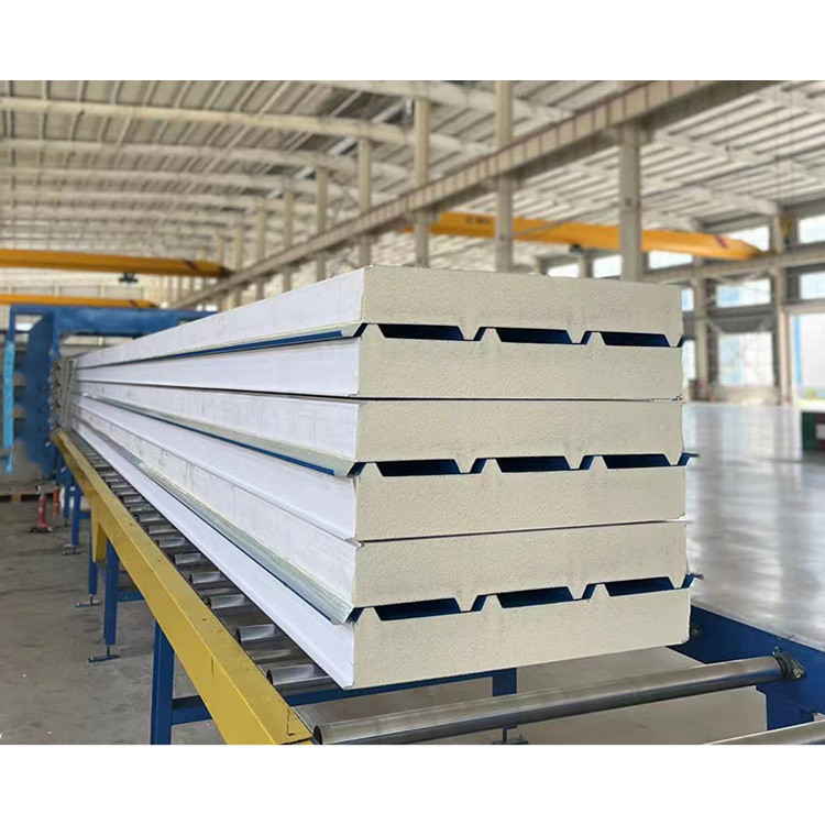 Grey PPGI Polyurethane PPGI Easy and Fast Installation Sandwich Panel The Perfect Choice for Steel Structure Buildings