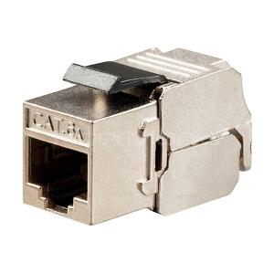  CAT.6A FTP Zinc Die-casting Toolless Keystone Jack Module 180 Degree Slim Type Manufactures