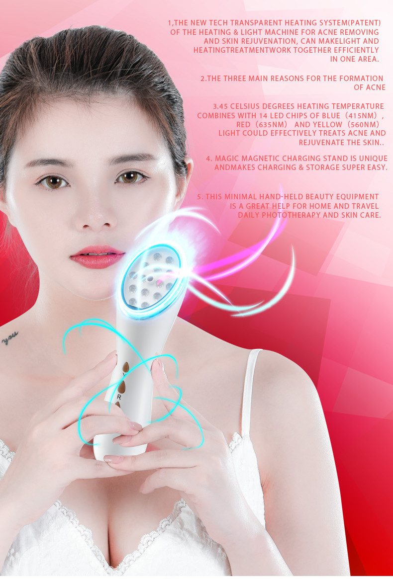 LED 3 In 1 Ultrasonic Face And Body Slimming Massager RF And EMS Instrument