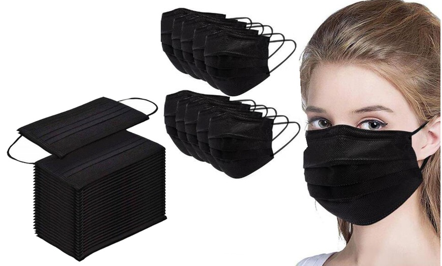 Manufacturer mask supplier Disposable 3 layers color black face mask EN14683 medical surgical face mask