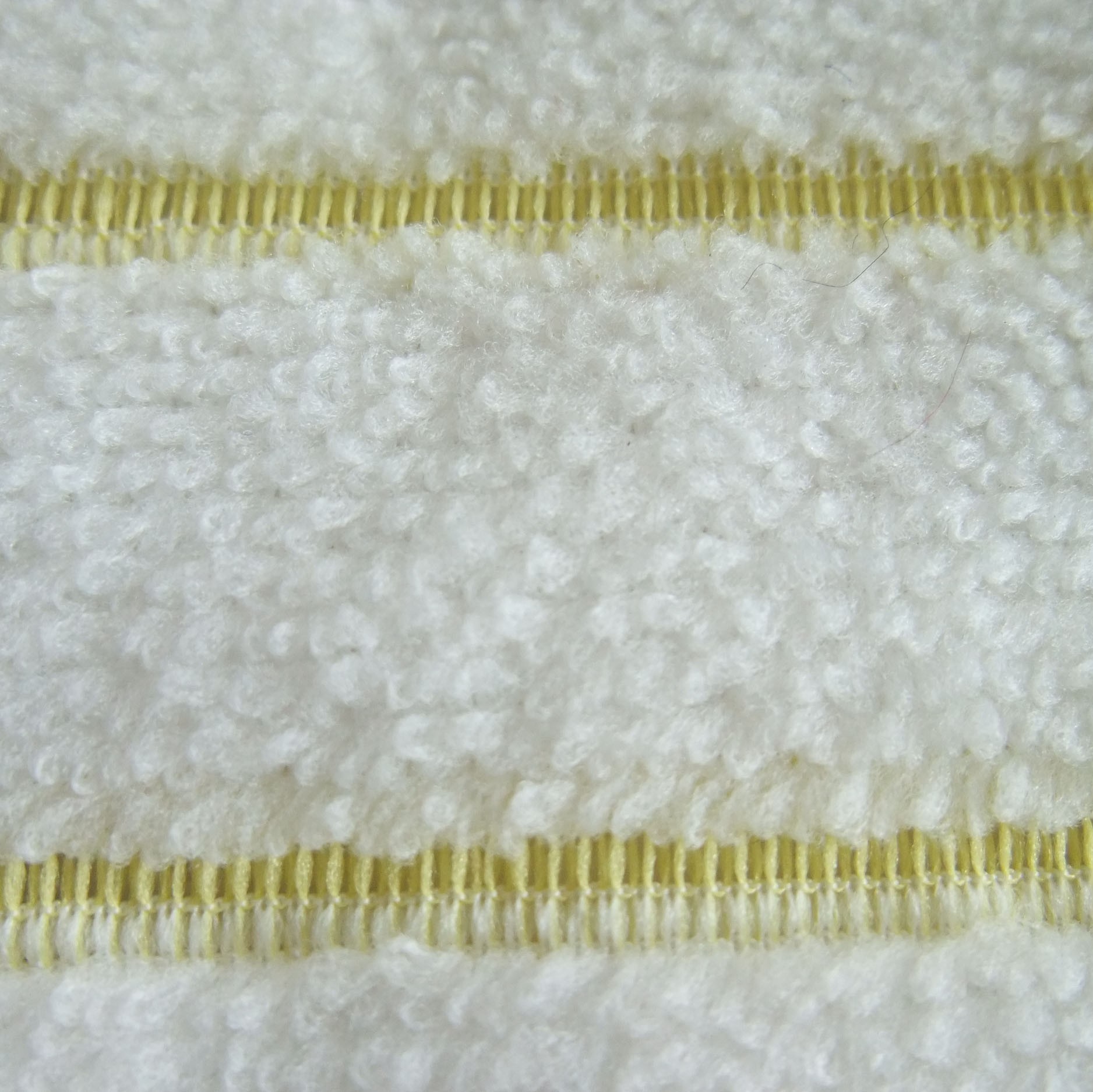 White 100% polyester tea towel weft grid towel