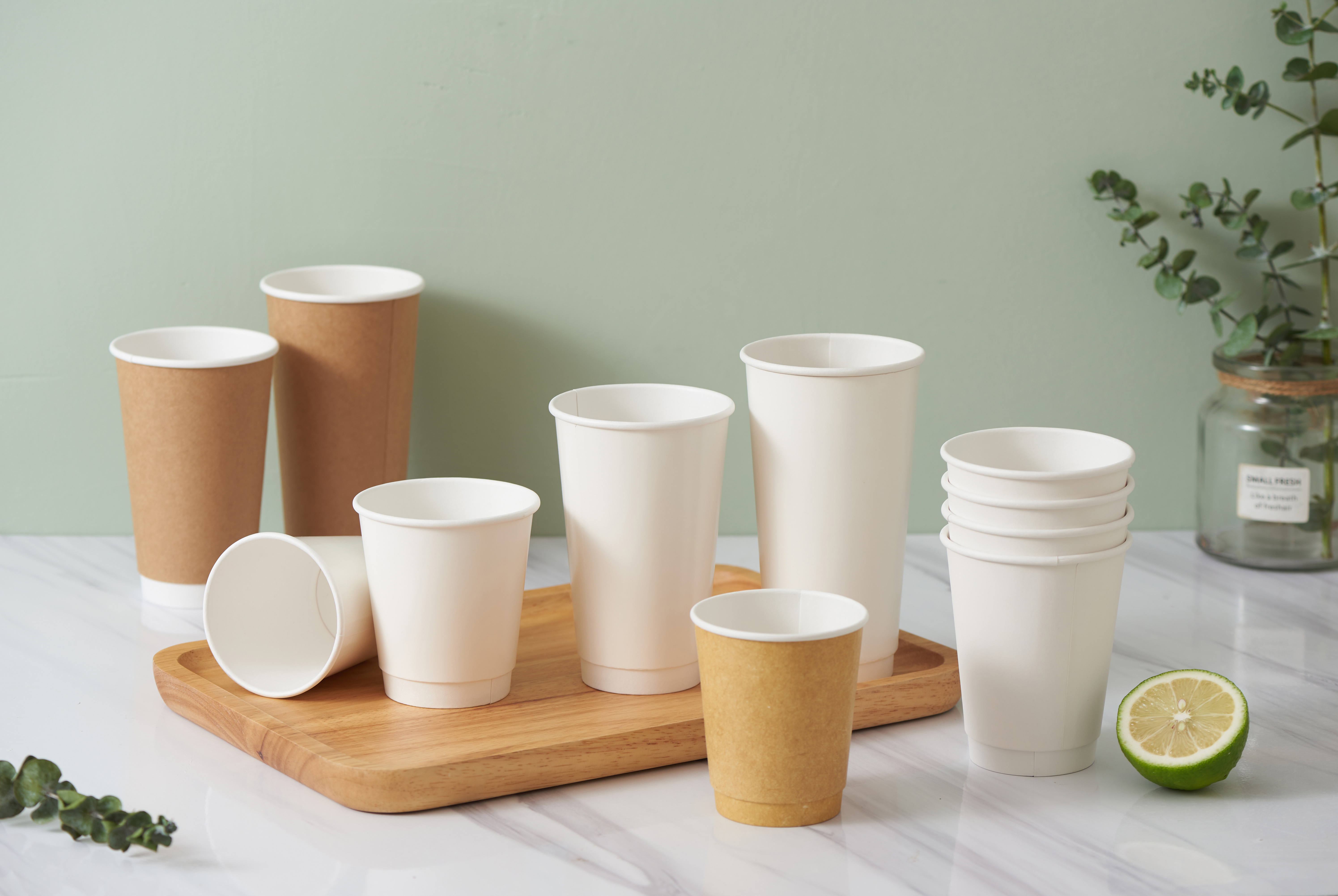 Customizable Biodegradable Takeaway Coffee Cups