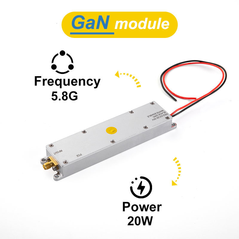 5.2g 5150-5350MHz 20W GaN Module for Counter Fpv Anti Drone PA Power Amplifier Module PA Module Anti Fpv Power