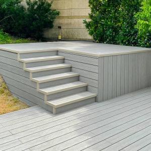 Low Maintenance 3D Composite Decking Waterproof WPC Hollow Decking Panel