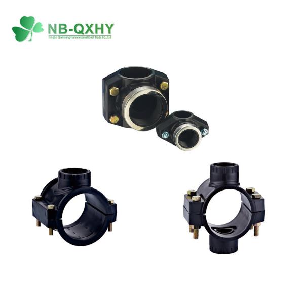 NB-QXHY Standard Plastic PP PE HDPE Galvanized Stainless Steel Pn16 Clamp Saddle