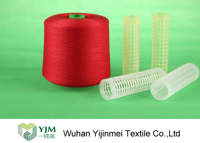 Bright Virgin Dyed Raw White 100% Polyester Staple Yarn TFO Polyester Weaving Yarn