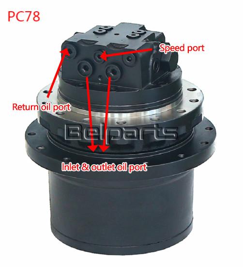 Belparts Travel Motor Assy TM09 GM09 Excavator Final Drive PC78US-6 PC78 21W-60