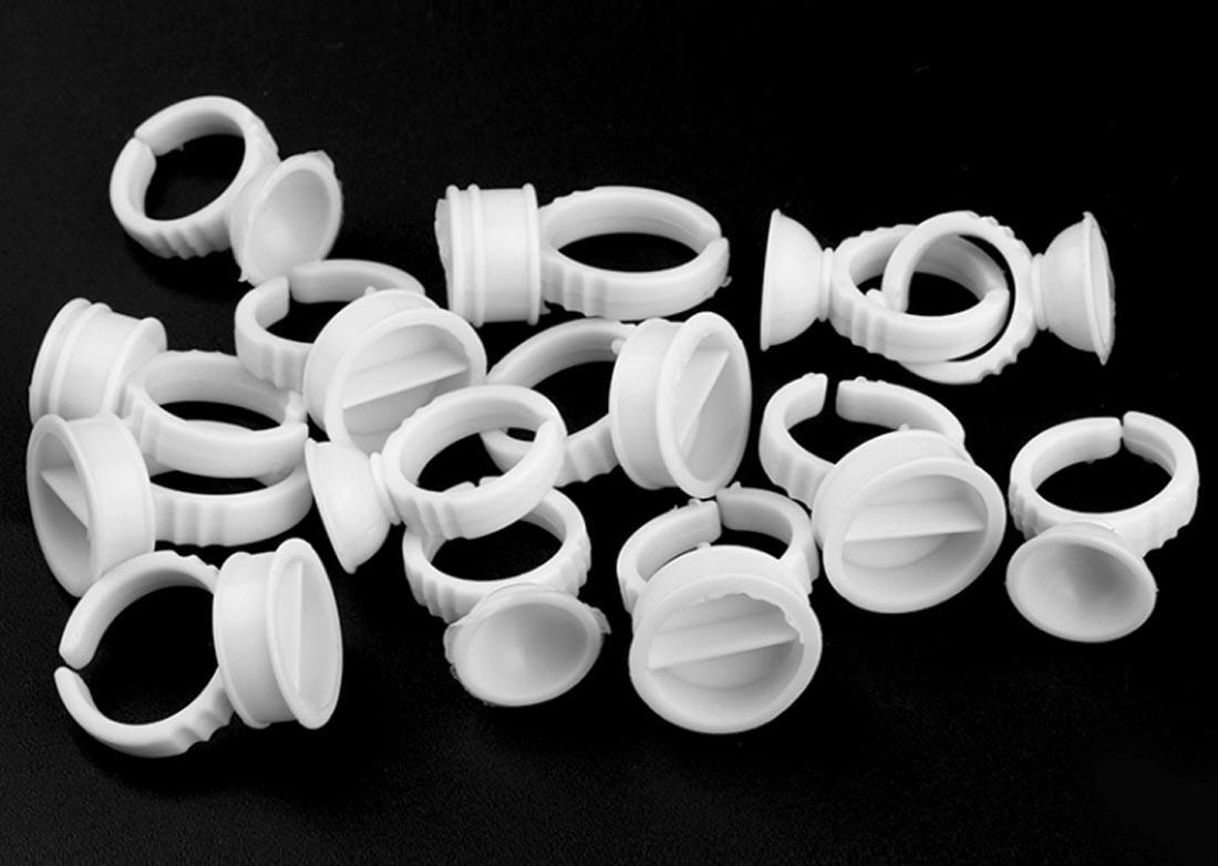 White Disposable Permanent Makeup Accessories Eyelash Extension Glue Holder