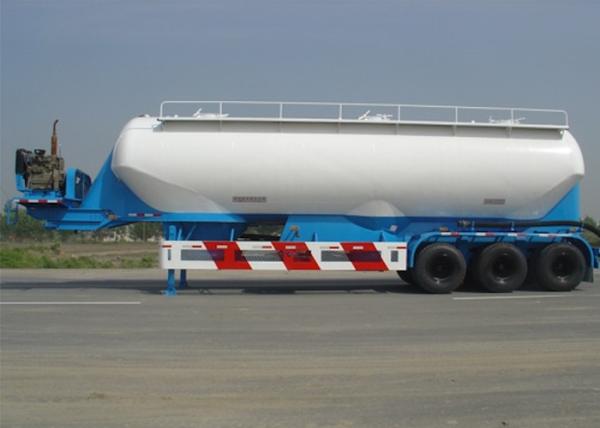 37000m3 Capacity Dry Bulk Pneumatic Tank Trailers , 3 Axle Dry Bulk Cement