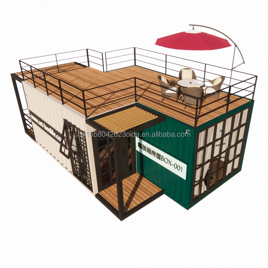 Customized Color Modern Fast Build Modular Prefab House Hotel Container Homes With Bathroom And Kitchen for Hotels