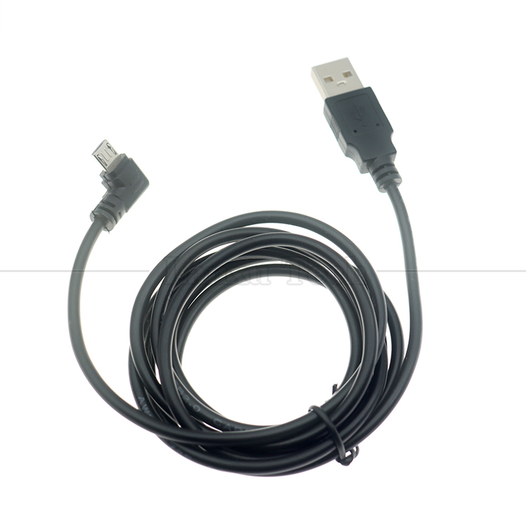 Customization 1m 2m 3m 90 Degree Right Angle Micro B V8 Connector to USB Extension Data Charger Cable