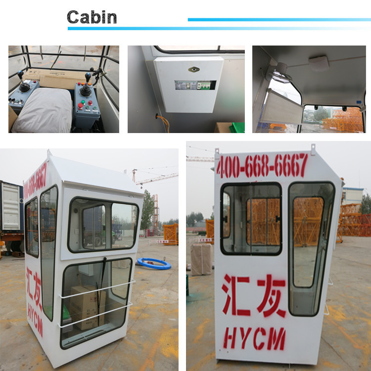 Construction Crane Machine QTD5523 55m tower crane luffing Jib 2.3t Tip Load 12ton Liffting Jib Crane