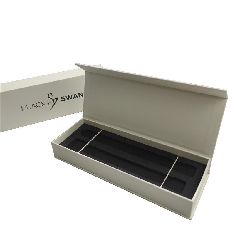 Simple Elegant Custom Logo Print Black Watch Strap Box Packaging Paper Box
