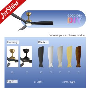 52-Inch Dimmable LED Ceiling Fan Modern and Customizable with Energy Efficiency