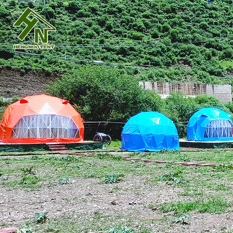 3 People Family Traveling Geodesic Dome Tent UV Radiation