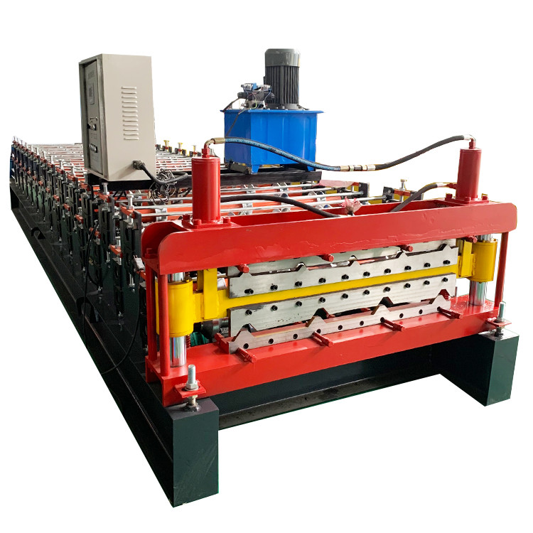 Steel Tile Roofing Sheet Double Layer Roll Forming Machine 840 900