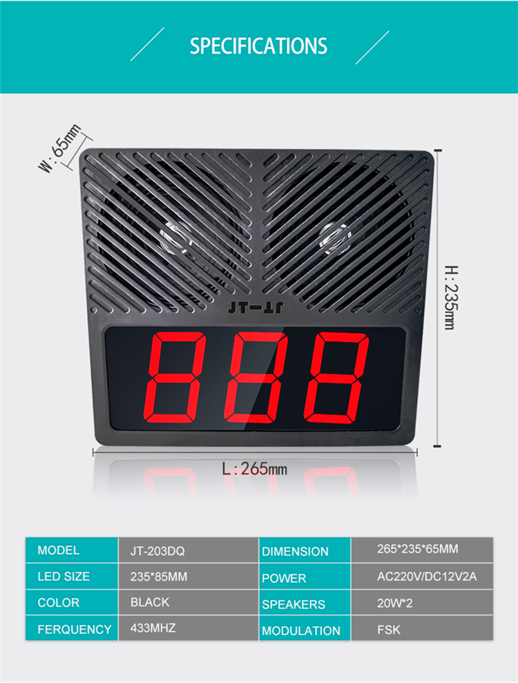 new arrival restaurant wireless queue number calling system