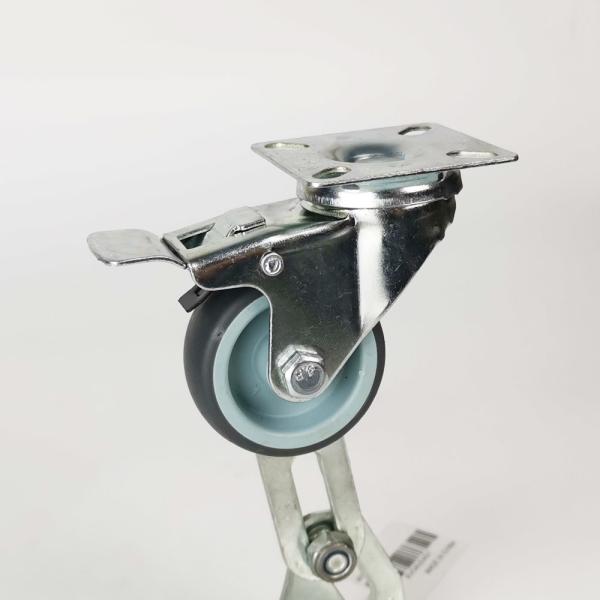 3 Inch Economical Soft TPR Castors Light Duty Swivel Lock Floor-protecting