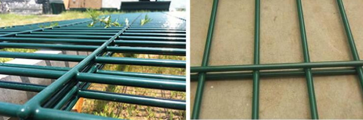 Low Carbon Steel Galvanized Double Wire Fence 50*200mm Mesh Size For Railways