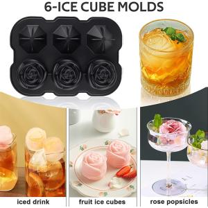 New BPA Free Easy Release Three In One Diamond Ice Cube Mold Reusable Silicon
