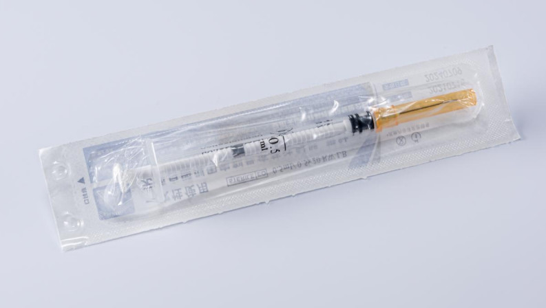Disposable Auto Disable Syringe 0.5 Ml For Fixed Dose Immunization FDA510K ISO CE