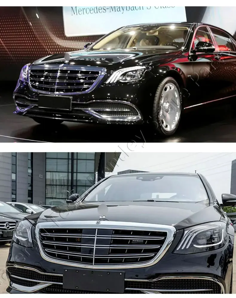 LED Headlights Assembly For Mercedes Benz S Class W222 14-18 Modified Maybach Front Head Light Drl Flowing Turn S65 S63