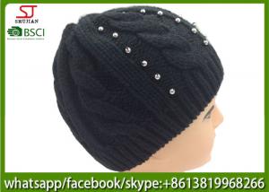  Chinese manufactuer beanie patch knitting hat  cap  patterns 69g 20*20cm 100%Acrylic keep warm Manufactures
