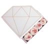 Buy cheap Recyclable Paper Everlasting Rose Gift Box Packaging Pentagon Gold Black from wholesalers