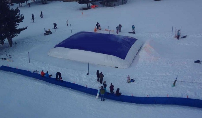 Printing Inflatable Stunt Bag Mat Big Jump Air Bag Activities