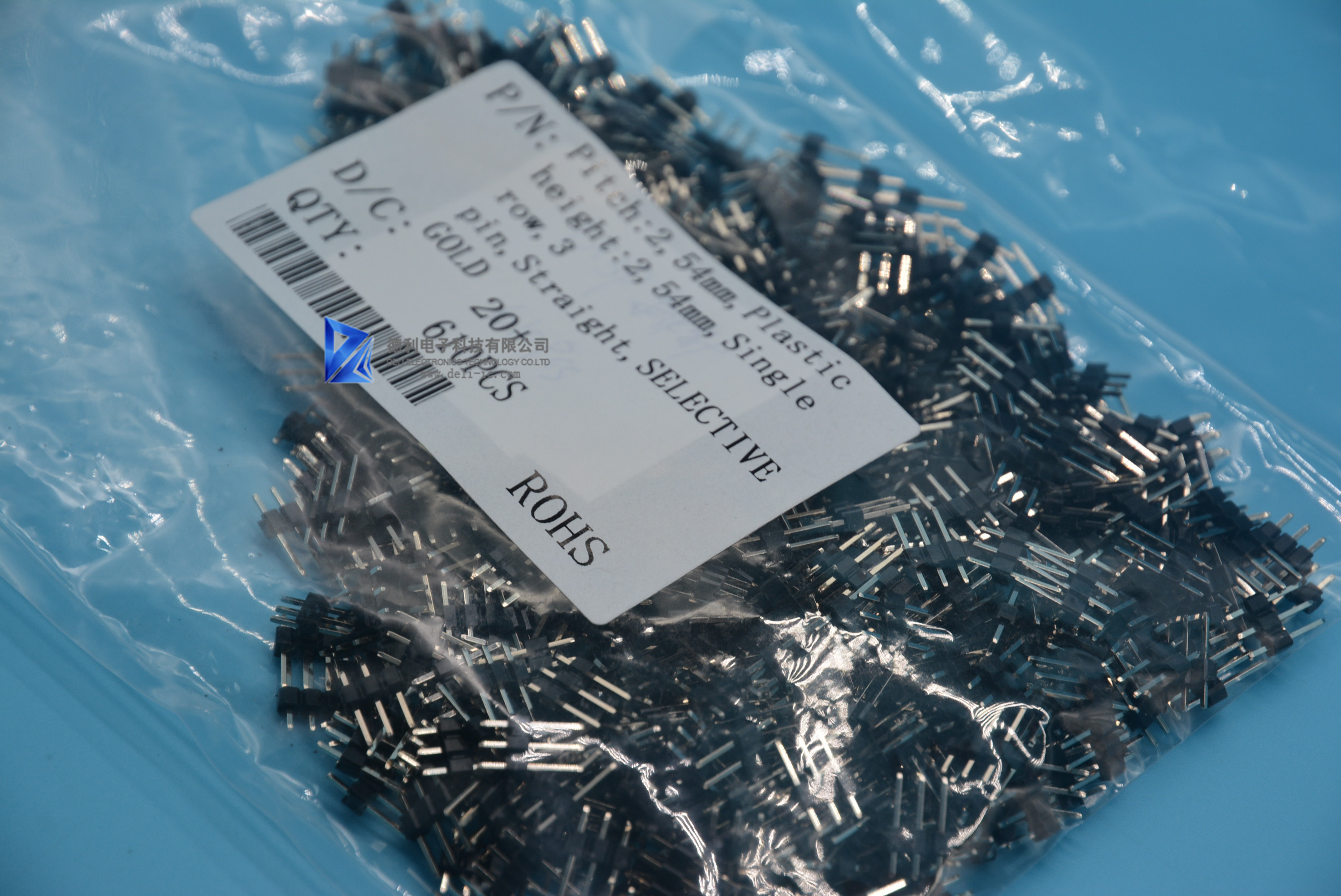 3 Pins Male 2.54mm Pitch 1 Row PCB Power Connectors USB2.0 CONN