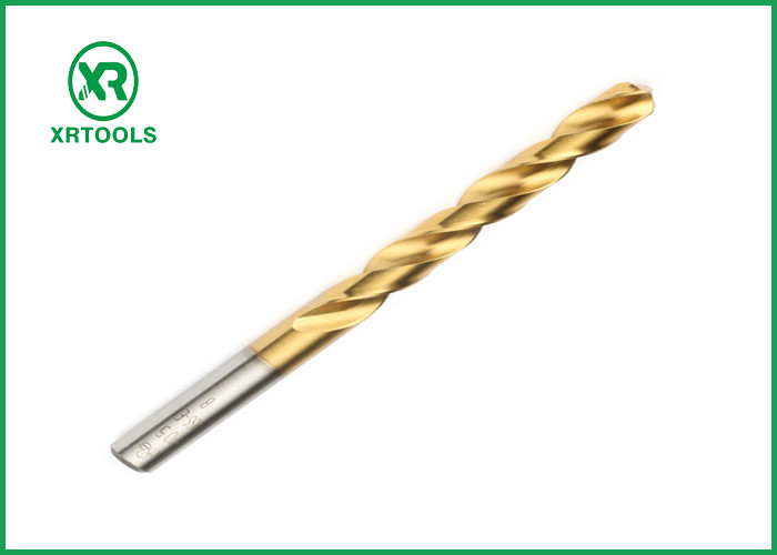 HSS4341 Twist Drill Bit , Roll Forged Half Ground Tin Coated hss Drill Bits