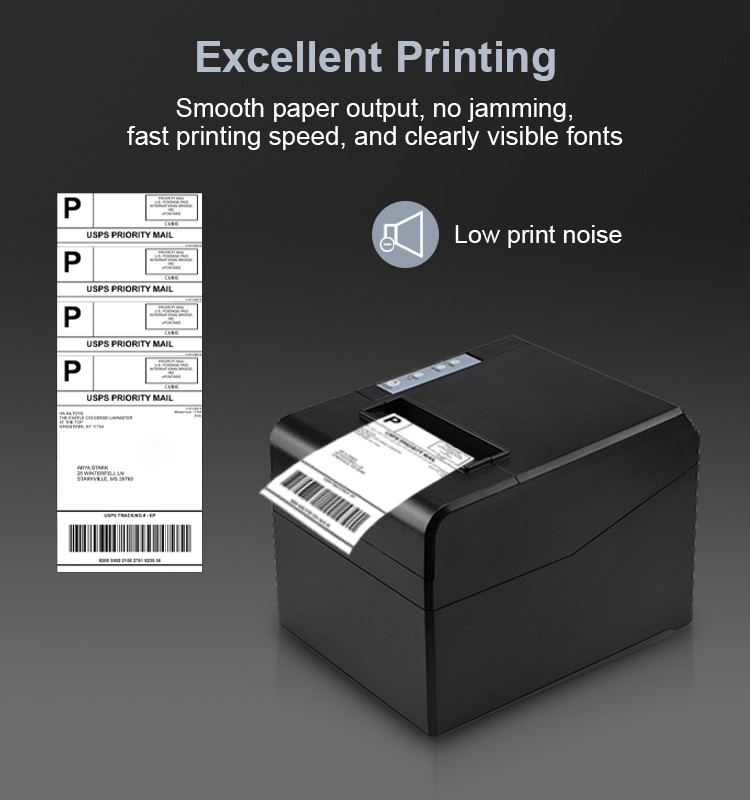 260mm / Sec Thermal Receipt Printer WiFi Bluetooth USB Ethernet