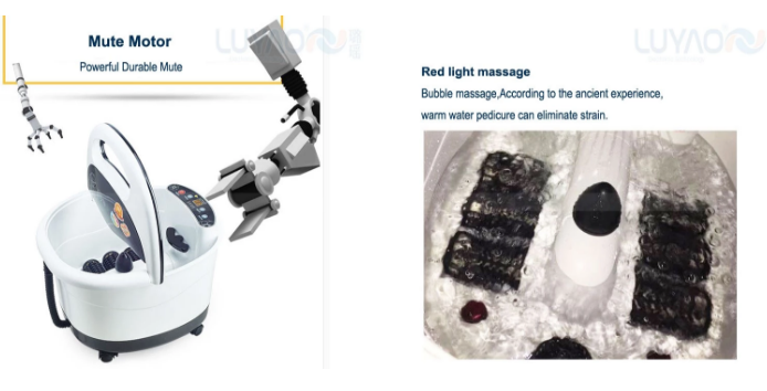 Portable Multifunctional Foot Bath Massager Convenient Home Use Ease Fatigue