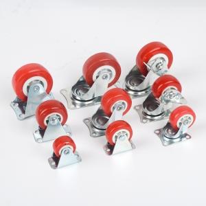Light Duty 1.5inch/2inch/2.5inch/3inch Plastic Red Swivel Caster with Ball