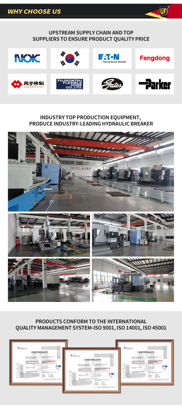 Strong Working Ability Detachable Heavy Type Hydraulic Excavator Breaker CE Certificate