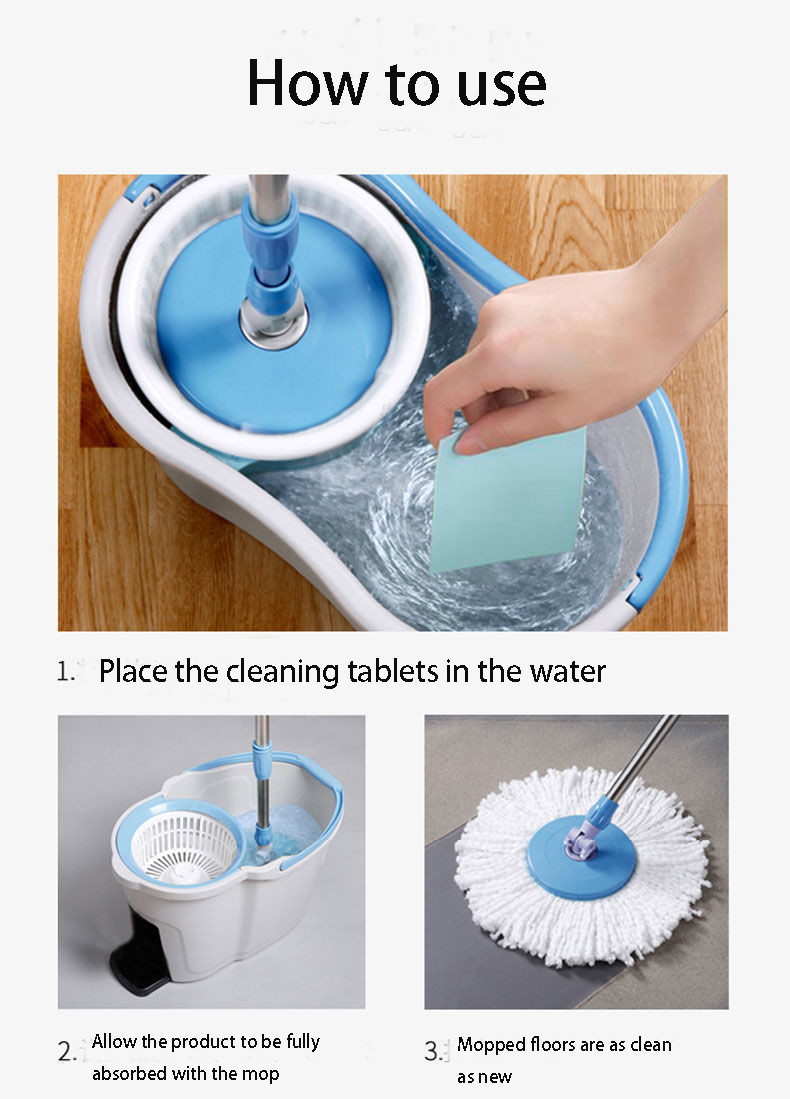 Mopping Artifact Wood Floor Cleaning Tablets Tile Cleaner Stain Remover Fragrance Cleaner