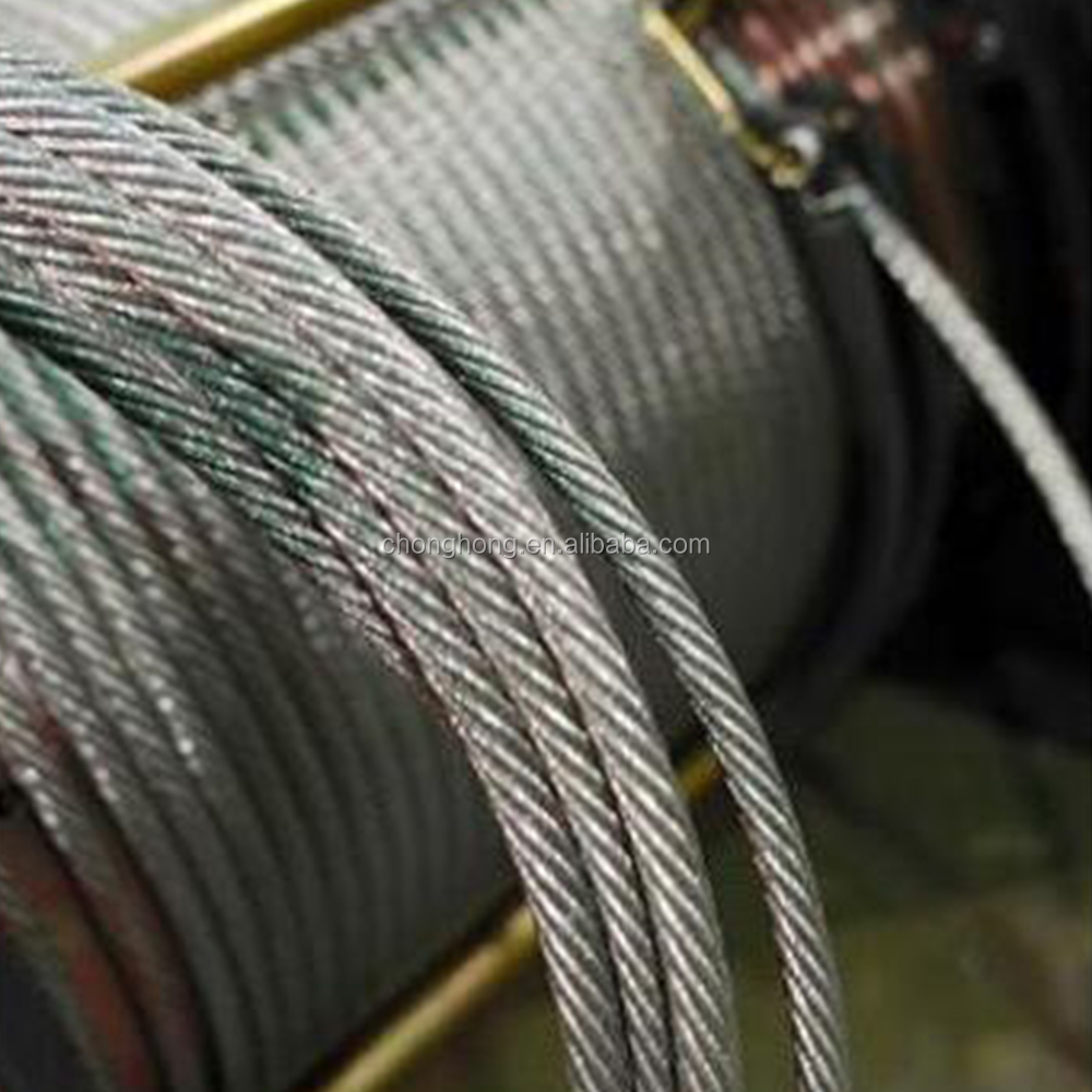 6x19 FC Steel Caboe Rope Wires 4mm/6mm/8mm Stainless Steel Wire Rope AISI304/304L/316/316L with Processing Service Other