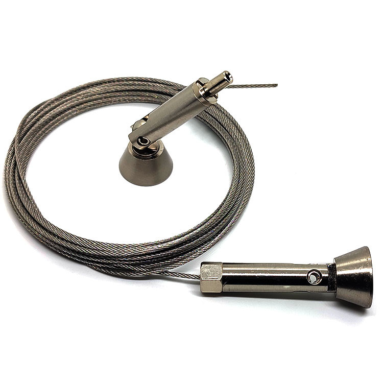 Air Suspension Kit With Galvanized Winch Cable Wire Rope Sling Adjustable Cable Gripper Hanging Wire